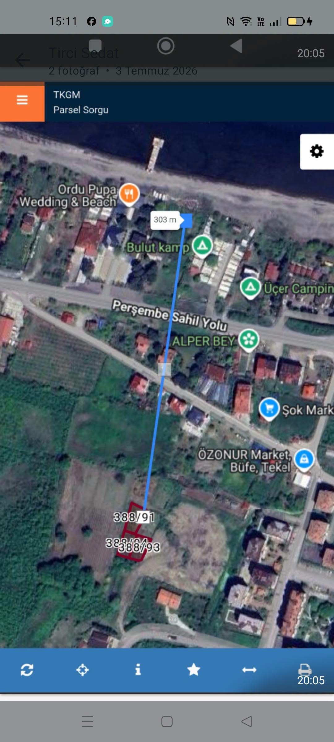 EFİRLİ MAHALLESİ'NDE SATILIK 1.050 m² İMARLI ARSA